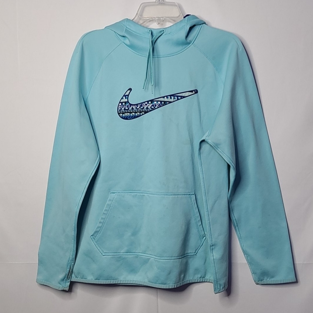 Nike therm fit hooded blue sweatshirt hoodie XL